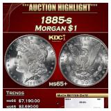 1885-s Morgan Dollar $1 ms65+ SEGS