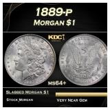 1889-p Morgan Dollar $1 Grades ms64+