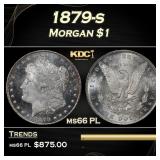 1879-s Morgan Dollar $1 Grades ms66 PL