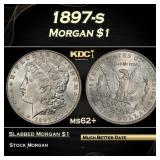 1897-s Morgan Dollar $1 Grades ms62+