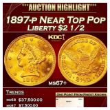 1897-p Gold Liberty Quarter Eagle Near Top Pop $2