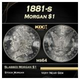1881-s Morgan Dollar $1 Grades ms64