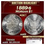 1889-s Morgan Dollar $1 ms65 SEGS