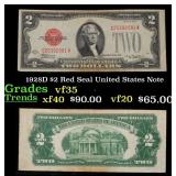 1928D $2 Red Seal United States Note Grades vf++