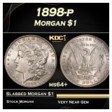 1898-p Morgan Dollar $1 Grades ms64+