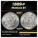 1889-p Morgan Dollar $1 Grades ms64+