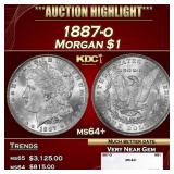1887-o Morgan Dollar $1 ms64+ SEGS