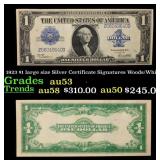 1923 $1 large size Silver Certificate Grades Selec