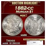 1882-cc Morgan Dollar $1 ms66 SEGS