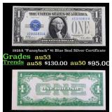 1928A $1 Blue Seal Silver Certificate "Funnyback"