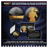 2023 Muhammad Ali Black Ruthenium & 24K Gold Plate