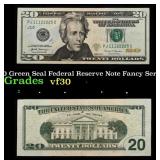2017A $20 Green Seal Federal Reserve Note Fancy Se