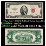 **Star Note** 1953 $2 Red Seal United States Note