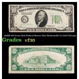 1928B $10 Green Seal Federal Reseve Note Redeemabl