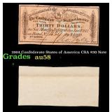 1864 Confederate States of America CSA $30 Note Gr