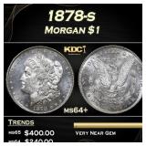1878-s Morgan Dollar $1 Grades ms64+