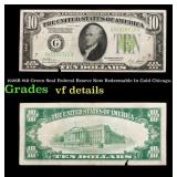 1928B $10 Green Seal Federal Reseve Note Redeemabl