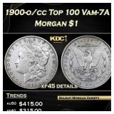 1900-o/cc Top 100 Morgan Dollar Vam-7A $1 xf45 det