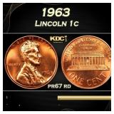 1963 Proof Lincoln Cent 1c Grades pr67 rd
