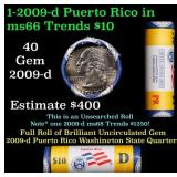 Original $10 Mint Roll of 2009-d Puerto Rico Washi