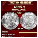 1885-o Morgan Dollar $1 ms67+ SEGS