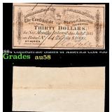 1864 Confederate States of America CSA $30 Note Gr