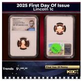 NGC 2025 First Day Of Issue Proof Lincoln Cent 1c