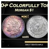 1900-p Morgan Dollar Colorfully Toned $1 Grades ms