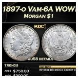 1897-o Morgan Dollar Vam-6A WOW! $1 au58 details S