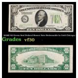 1928B $10 Green Seal Federal Reseve Note Redeemabl