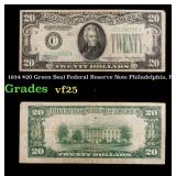 1934 $20 Green Seal Federal Reserve Note Philadelp