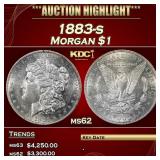 1883-s Morgan Dollar $1 ms62 USCG