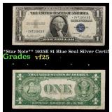 **Star Note** 1935E $1 Blue Seal Silver Certificat