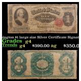 1891 $1 large size Silver Certificate Martha Washi