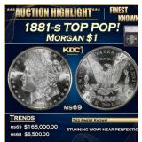 1881-s Morgan Dollar TOP POP! 1 ms69 SEGS