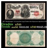 1907 $5 Large Size Legal Tender Note 'WoodChopper'