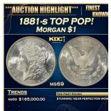 1881-s Morgan Dollar TOP POP! 1 ms69 SEGS