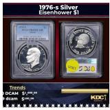 PCGS 1976-s Silver Proof Eisenhower Dollar $1 pr69