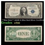 **Star Note** 1935E $1 Blue Seal Silver Certificat
