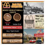 Lincoln Wheat Cent 1c Mixed Roll Orig Brandt McDon