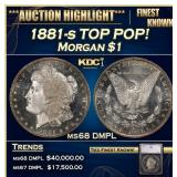 1881-s Morgan Dollar TOP POP! 1 ms68 DMPL SEGS