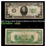 1934 $20 Green Seal Federal Reserve Note Philadelp