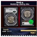 CACG 1946-p Walking Liberty Half Dollar 50c ms62 C
