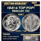 1941-s Mercury Dime TOP POP! 10c ms68+ FSB SEGS