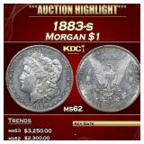 1883-s Morgan Dollar $1 ms62 USCG
