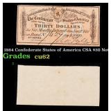 1864 Confederate States of America CSA $30 Note Gr