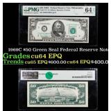 1969C $50 Green Seal Federal Reserve Note PMG