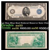 1914 $5 Large Size Blue Seal Federal Reserve Note