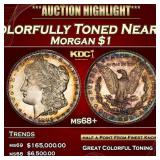 1881-s Morgan Dollar Colorfully Toned Near Top Pop