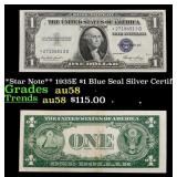 **Star Note** 1935E $1 Blue Seal Silver Certificat